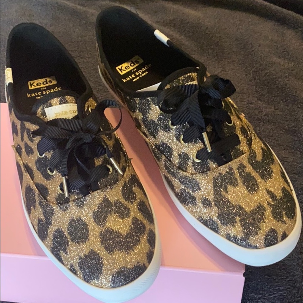 Keds for Kate Spade Glitter Leopard Print